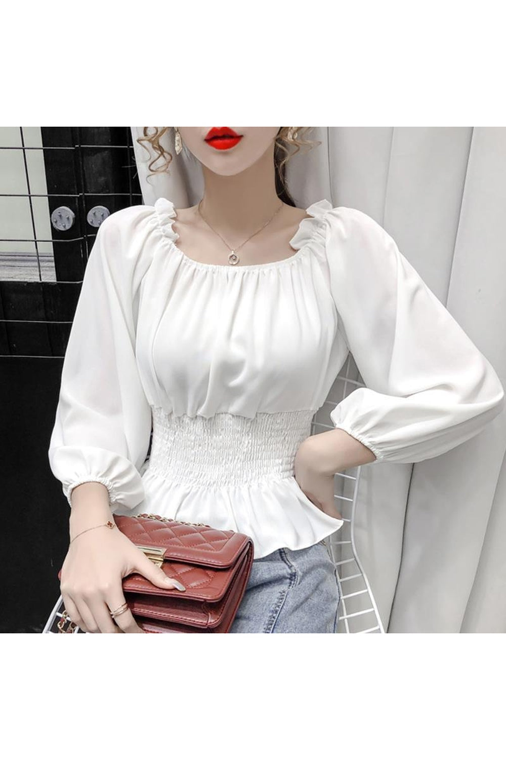 Y2k Chiffon Fashion Blouse