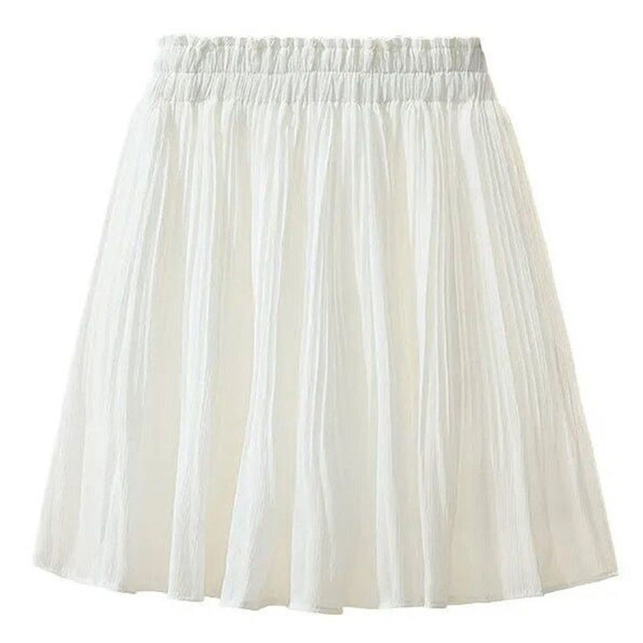 Y2k Chiffon Pleated Mini Skirt