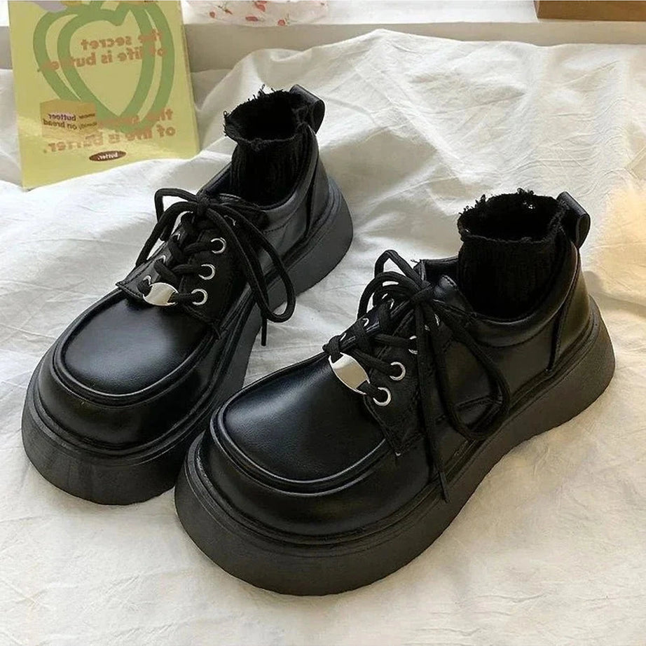 Y2k Chocolate Chunky Platform Shoes