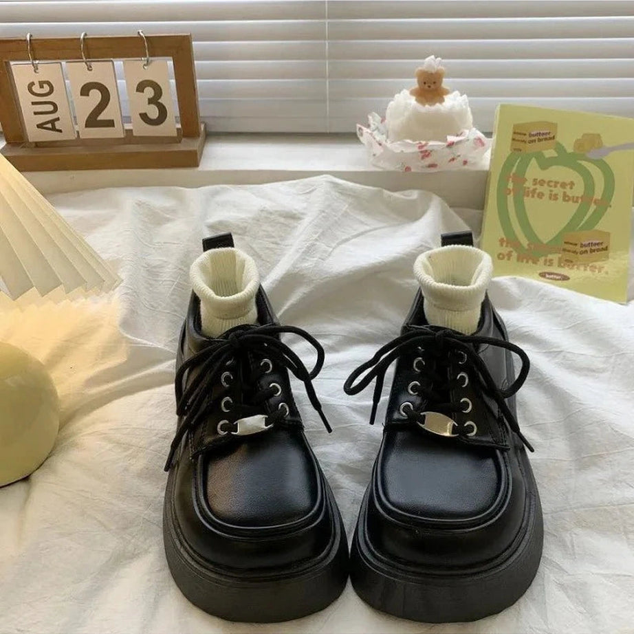 Y2k Chocolate Chunky Platform Shoes