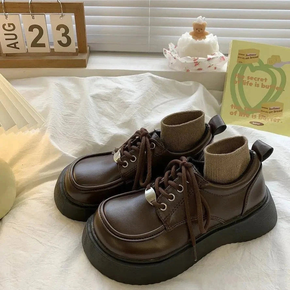 Y2k Chocolate Chunky Platform Shoes