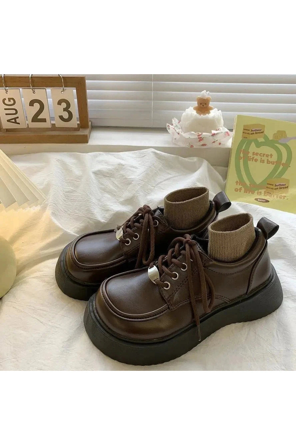 Y2k Chocolate Chunky Platform Shoes