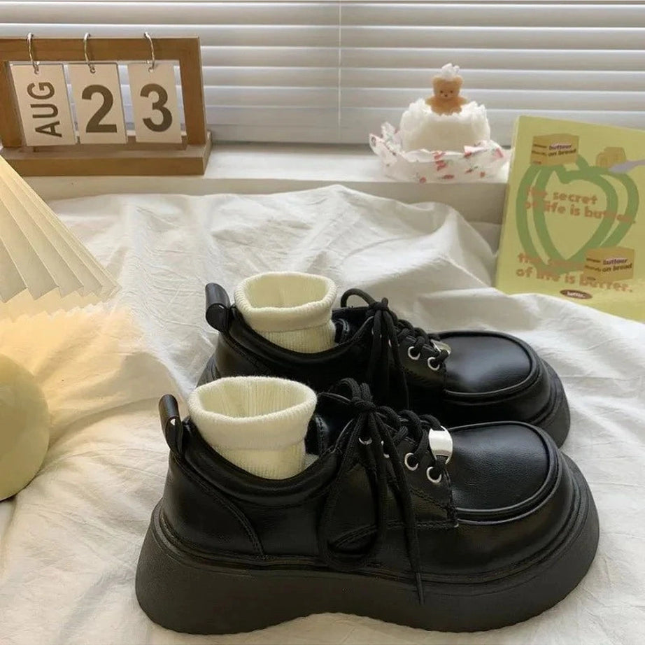 Y2k Chocolate Chunky Platform Shoes