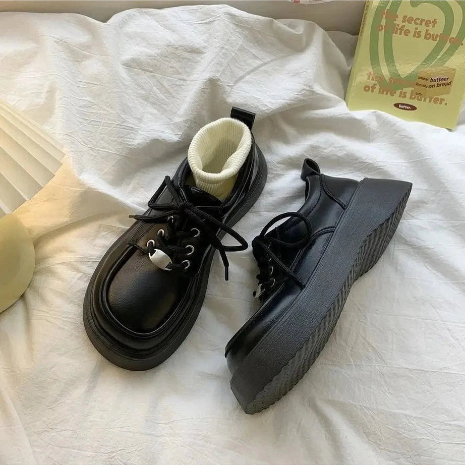 Y2k Chocolate Chunky Platform Shoes