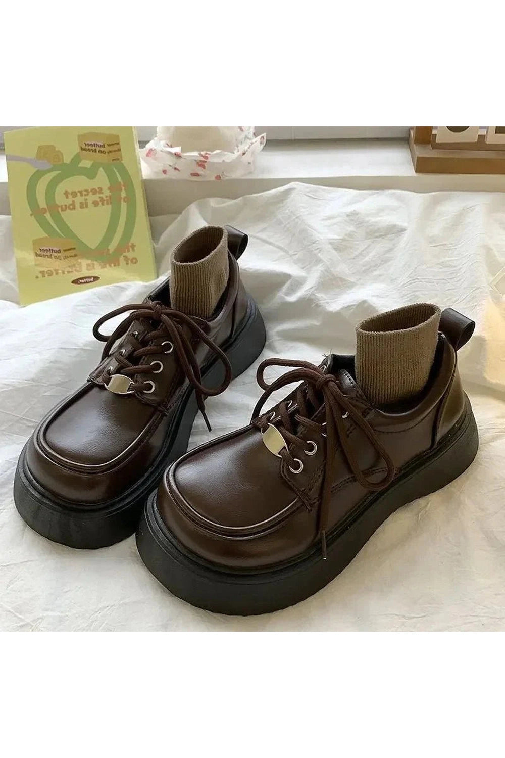 Y2k Chocolate Chunky Platform Shoes