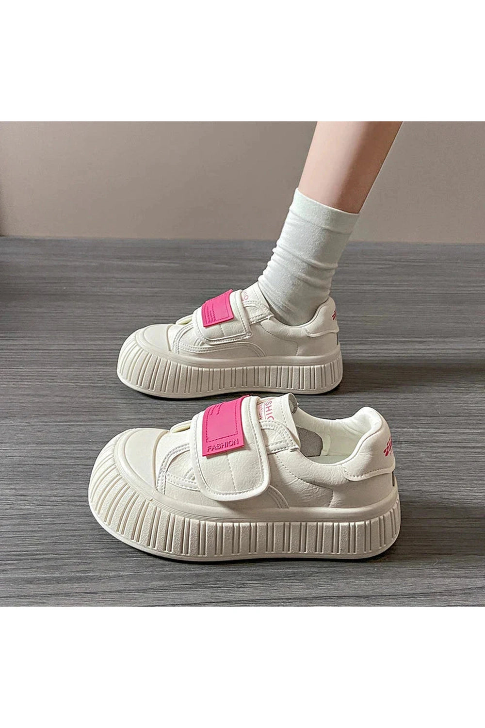 Y2k Chunky Velcro Platform Sneakers