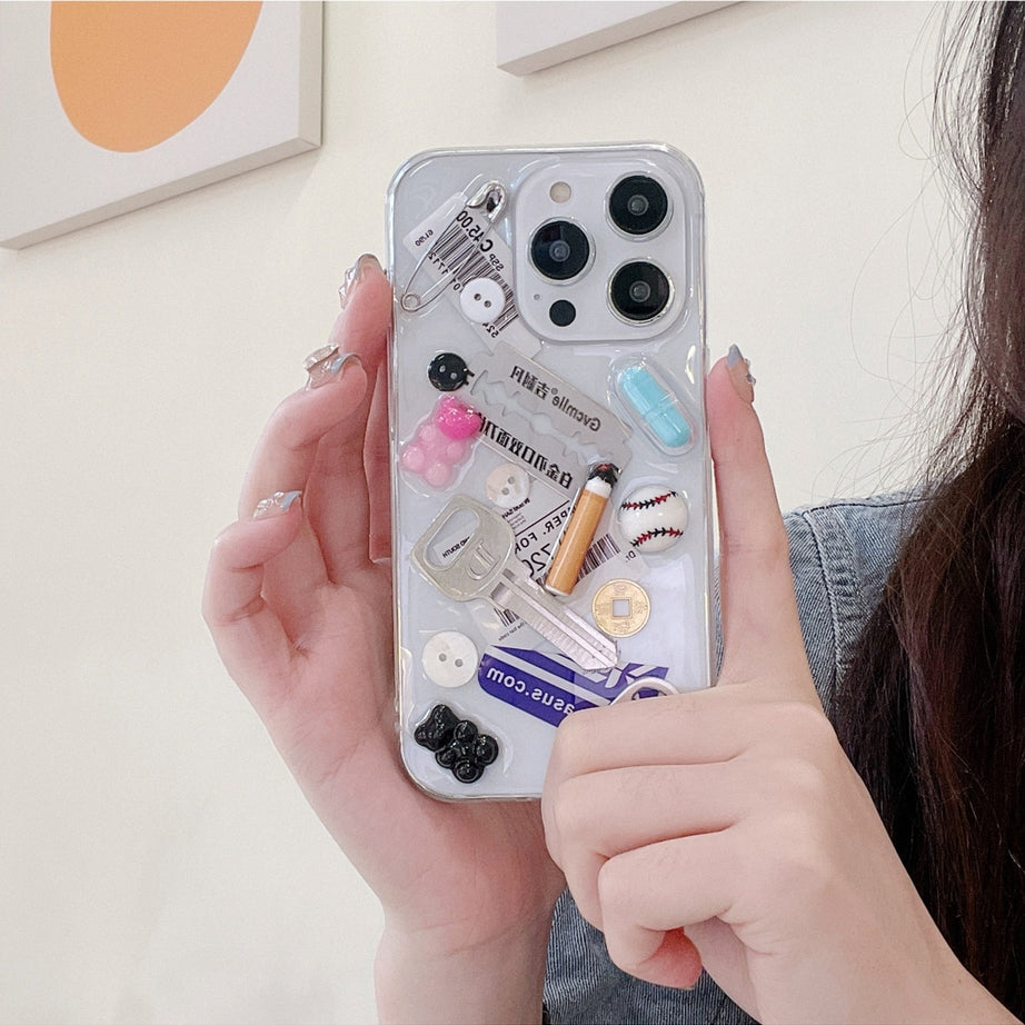 Y2k Cigarette & Knife iPhone Case