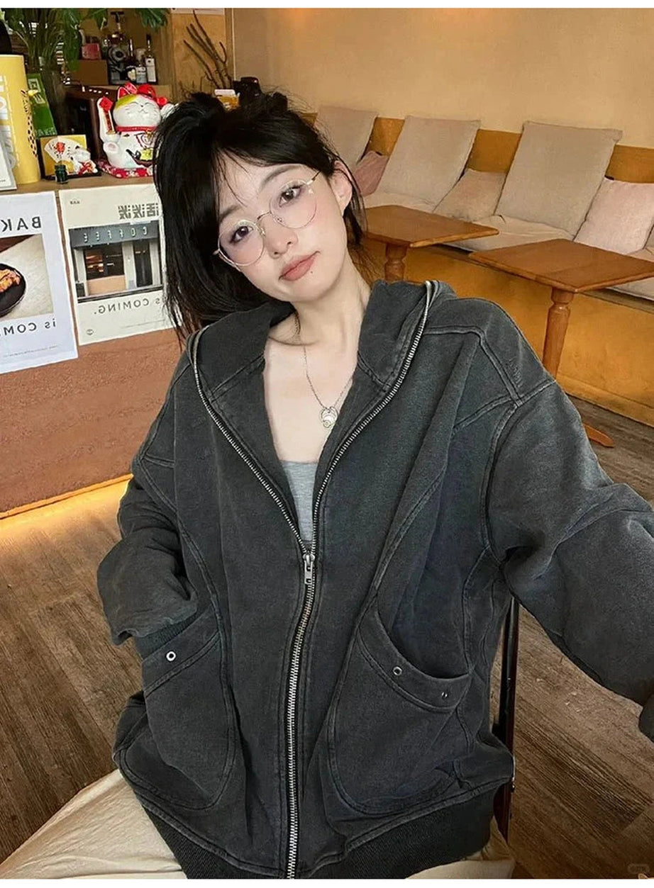 Y2k City Sleek Hoodie