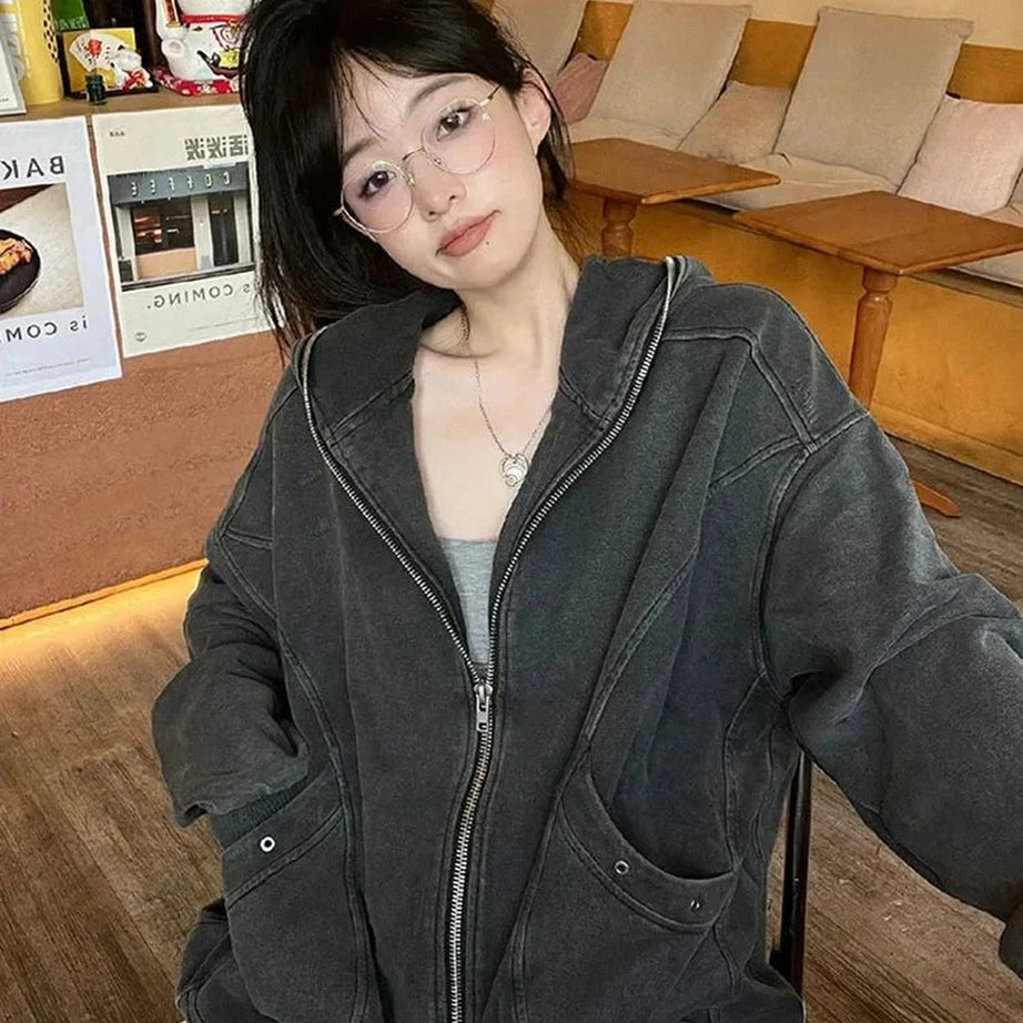 Y2k City Sleek Hoodie