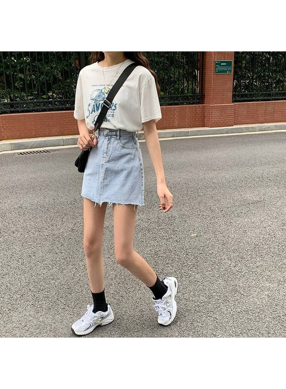 Y2k Classic Denim Mini Skirt
