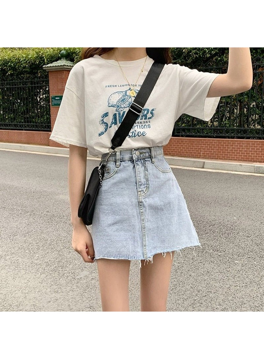 Y2k Classic Denim Mini Skirt