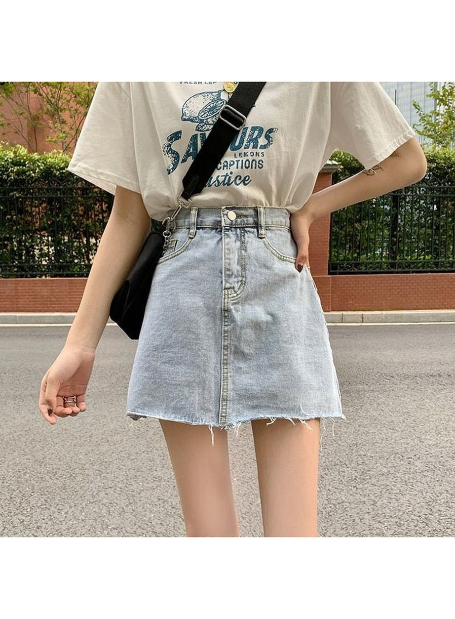 Y2k Classic Denim Mini Skirt