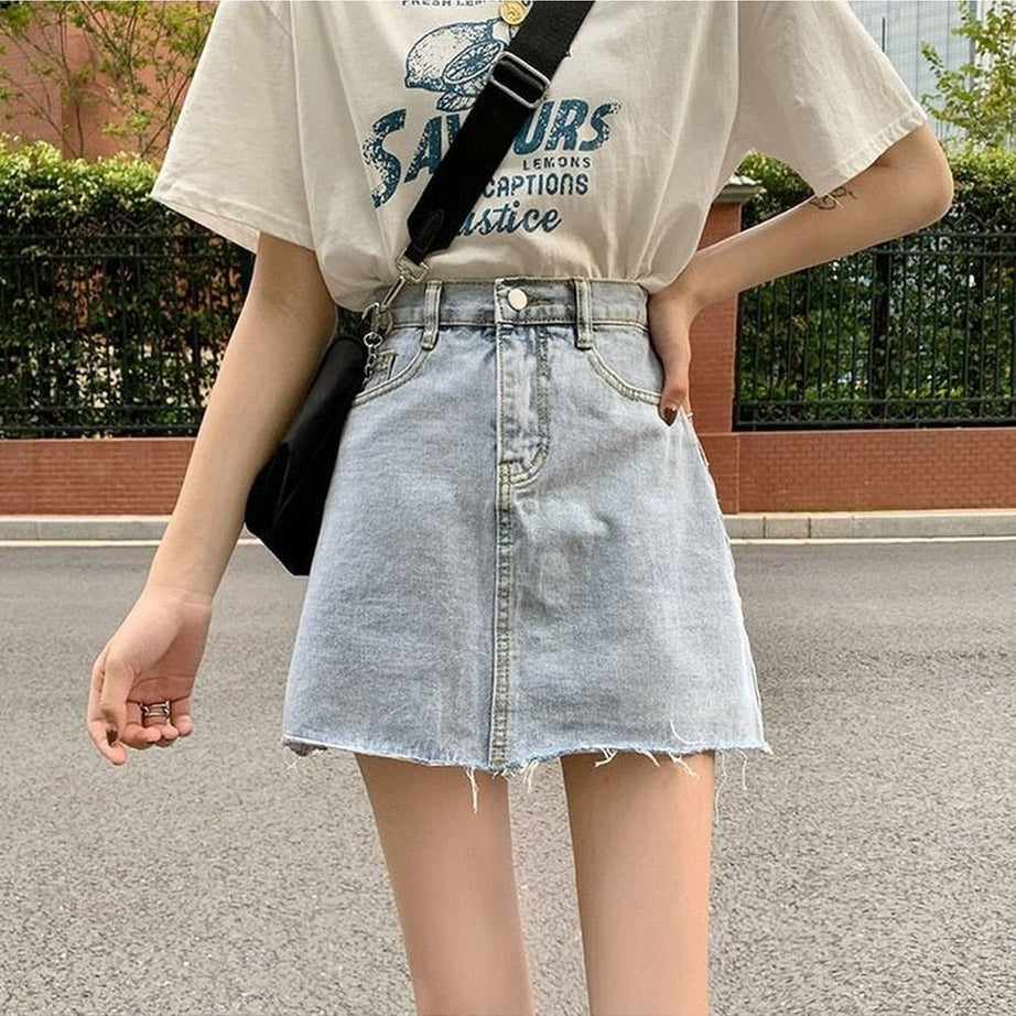 Y2k Classic Denim Mini Skirt