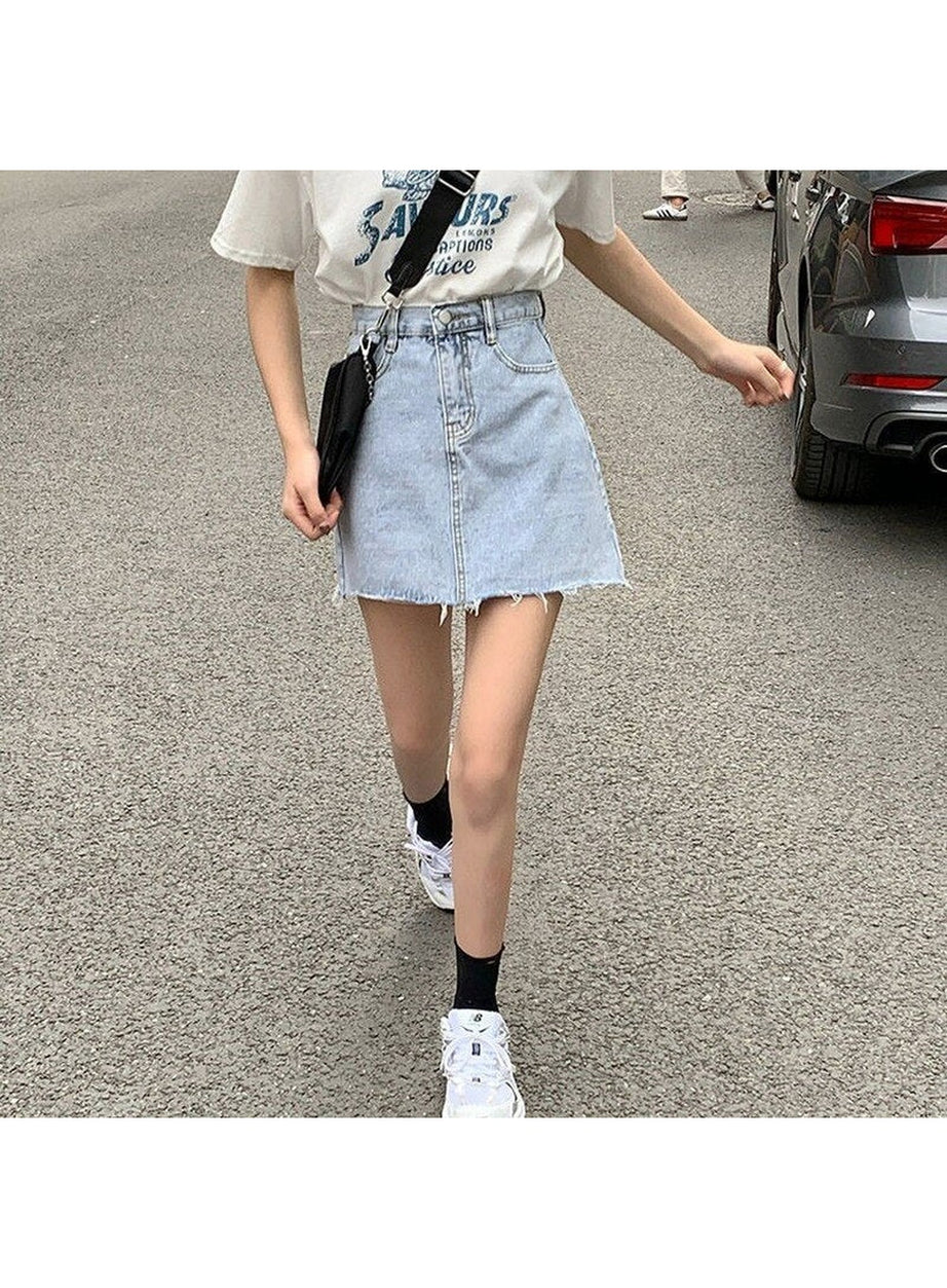 Y2k Classic Denim Mini Skirt