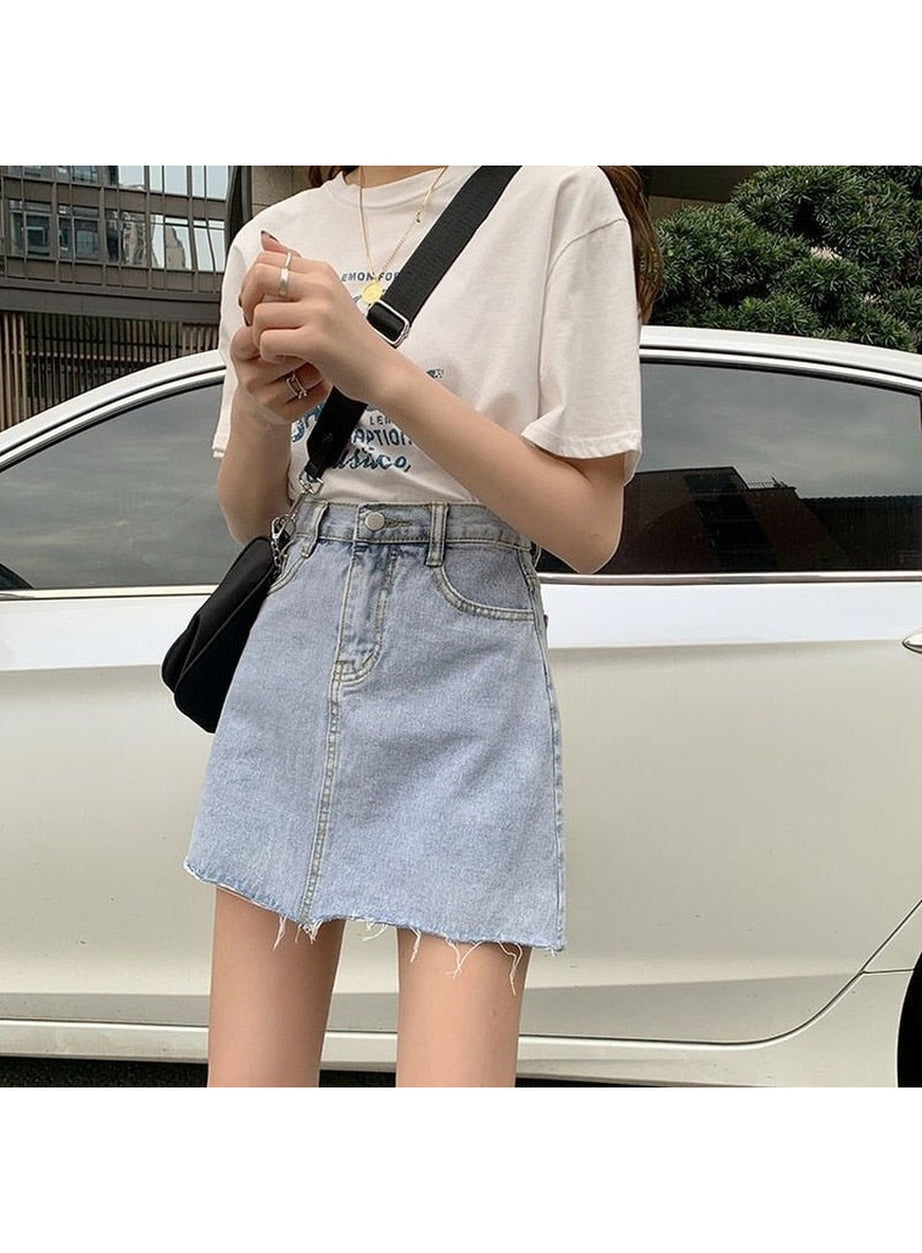 Y2k Classic Denim Mini Skirt