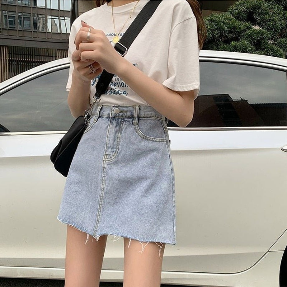 Y2k Classic Denim Mini Skirt