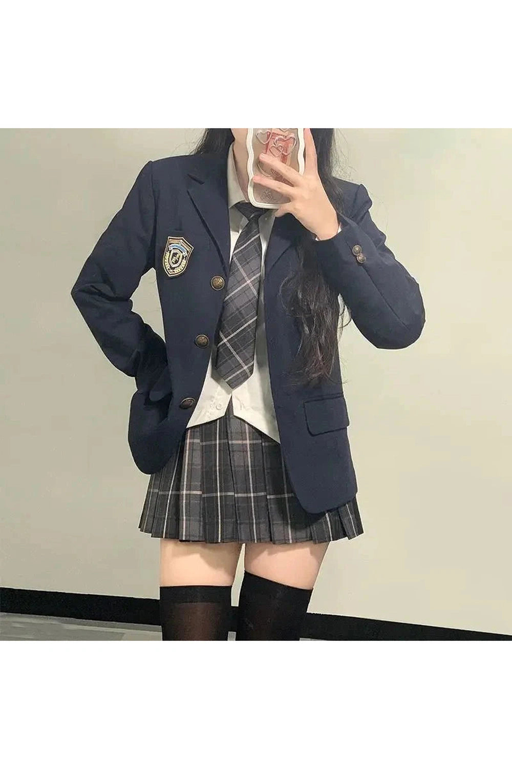 Y2k Classic Preppy School Outfit Set