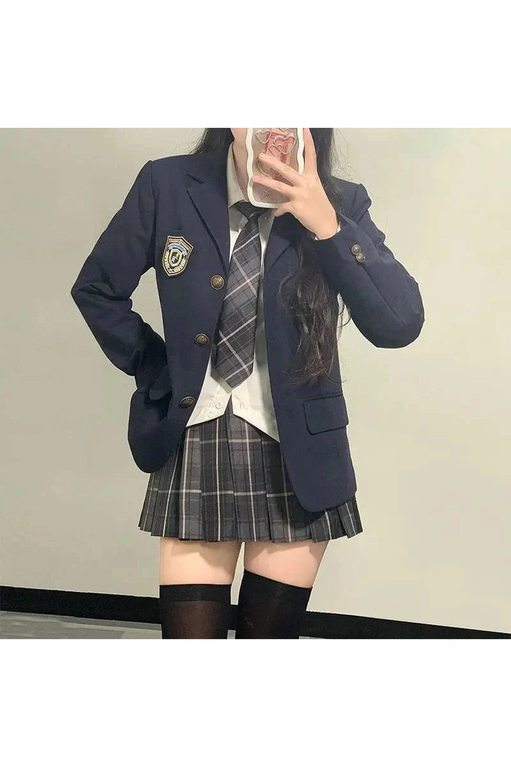 Y2k Classic Preppy School Outfit Set