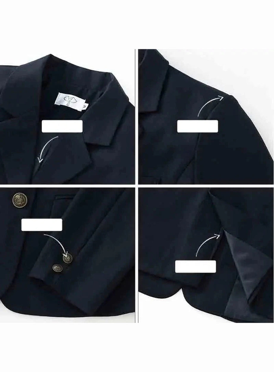 Y2k Classic Preppy School Outfit Set