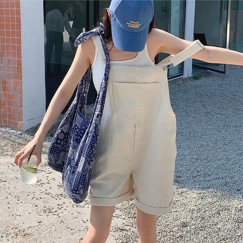 Y2k Clean Girl Aesthetic Simple Jumpsuit