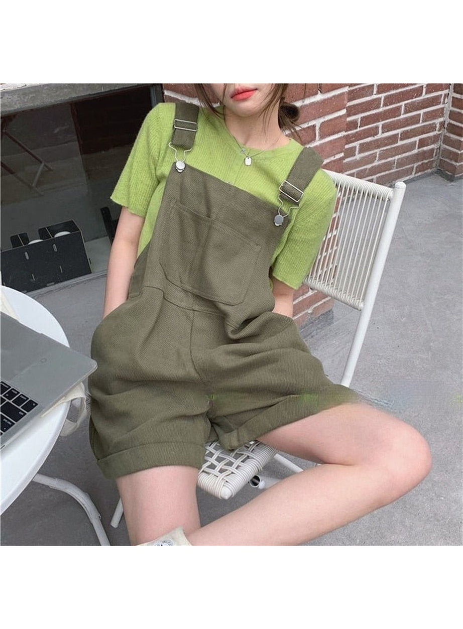 Y2k Clean Girl Aesthetic Simple Jumpsuit