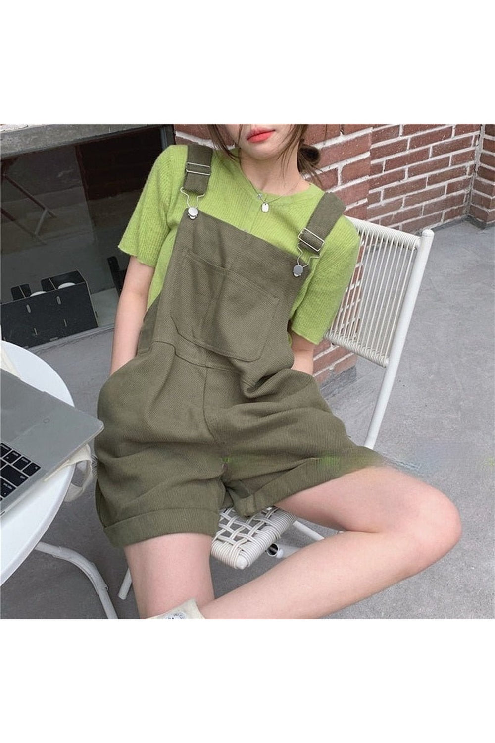 Y2k Clean Girl Aesthetic Simple Jumpsuit