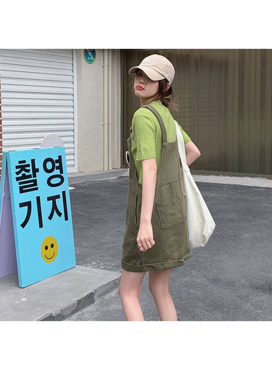 Y2k Clean Girl Aesthetic Simple Jumpsuit