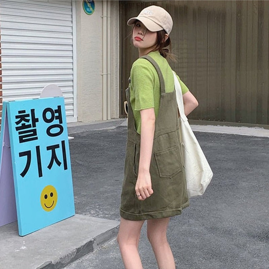 Y2k Clean Girl Aesthetic Simple Jumpsuit