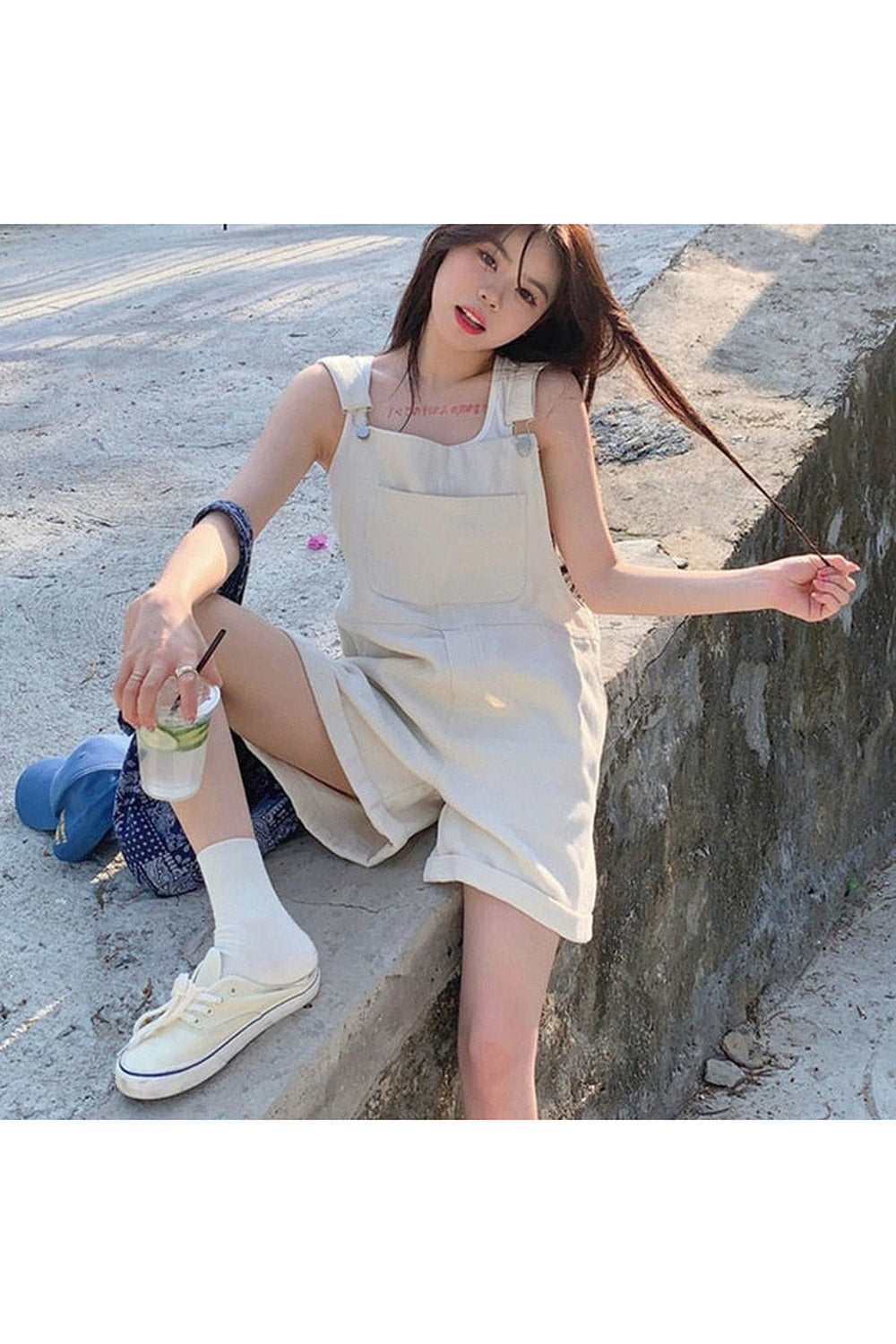 Y2k Clean Girl Aesthetic Simple Jumpsuit