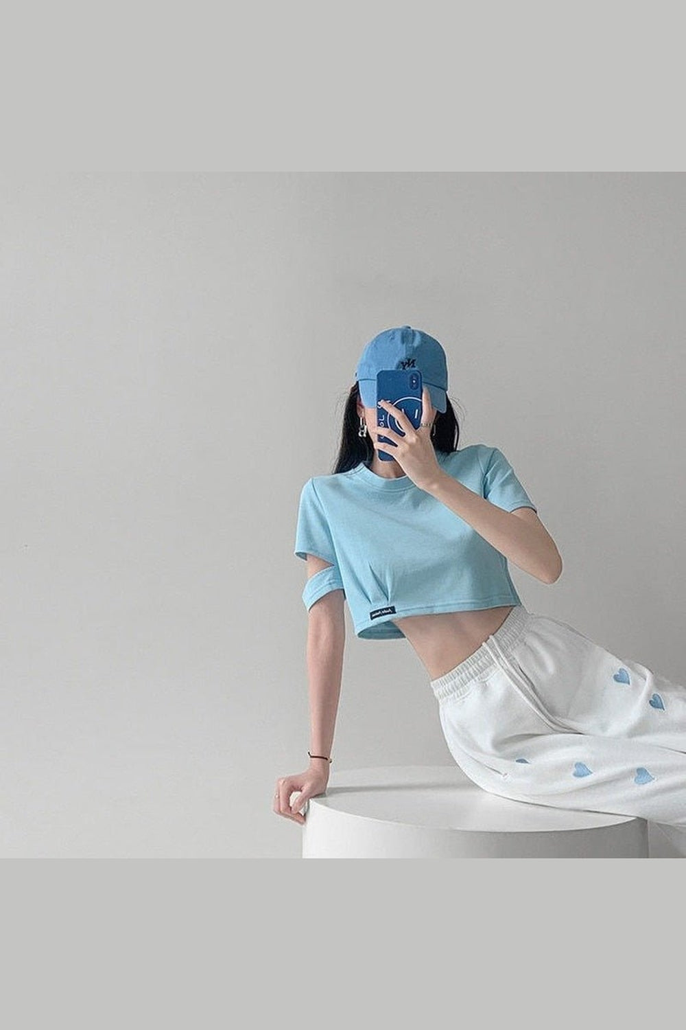 Y2k Clean Girl Summer Crop Top