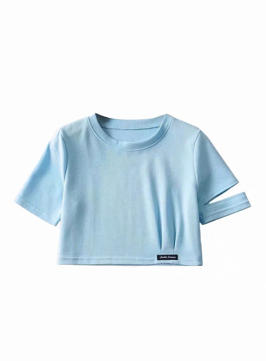 Y2k Clean Girl Summer Crop Top