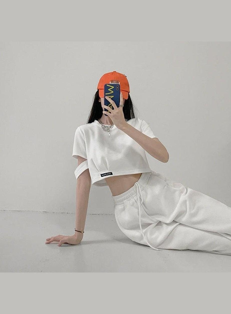 Y2k Clean Girl Summer Crop Top