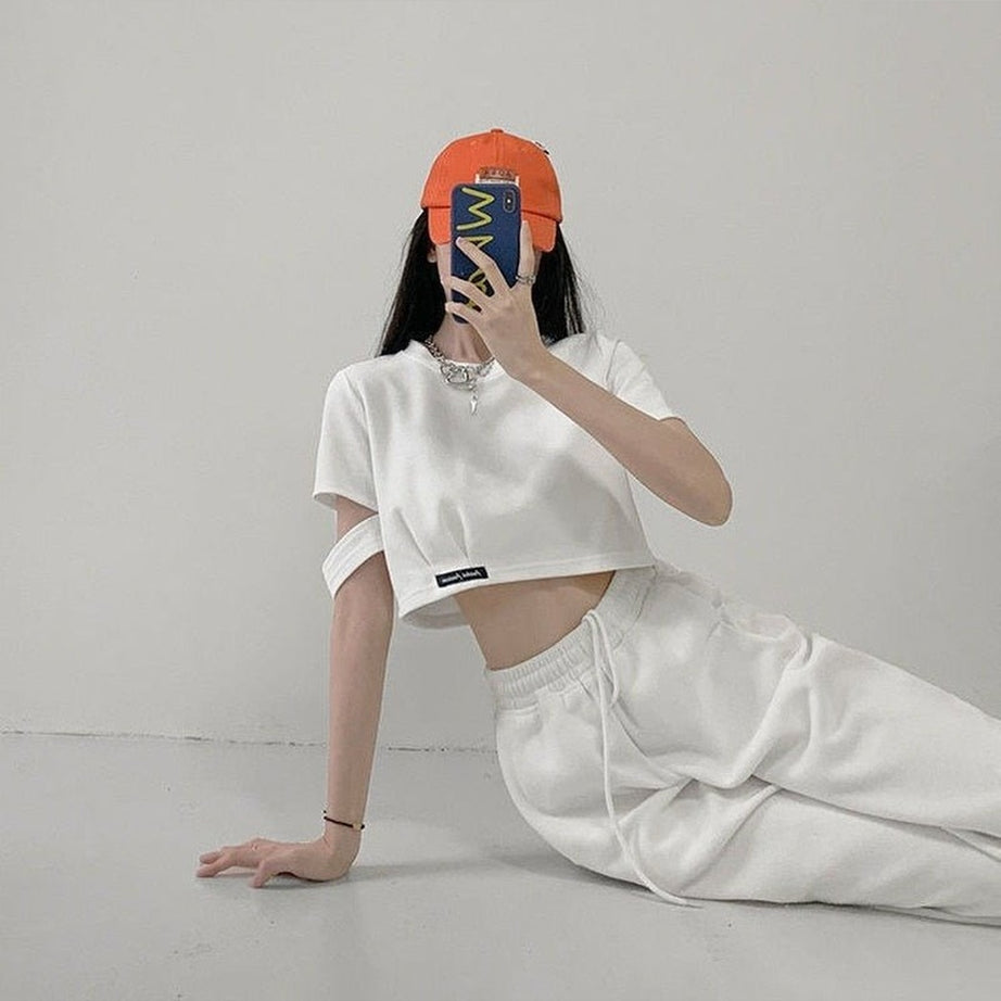 Y2k Clean Girl Summer Crop Top