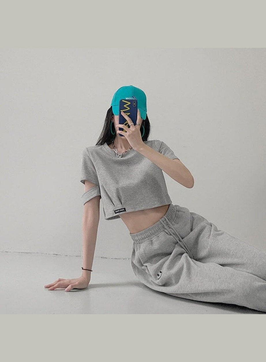 Y2k Clean Girl Summer Crop Top