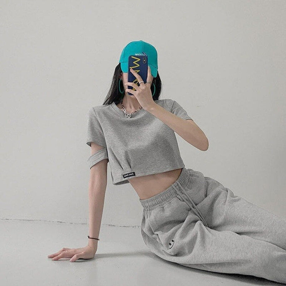 Y2k Clean Girl Summer Crop Top