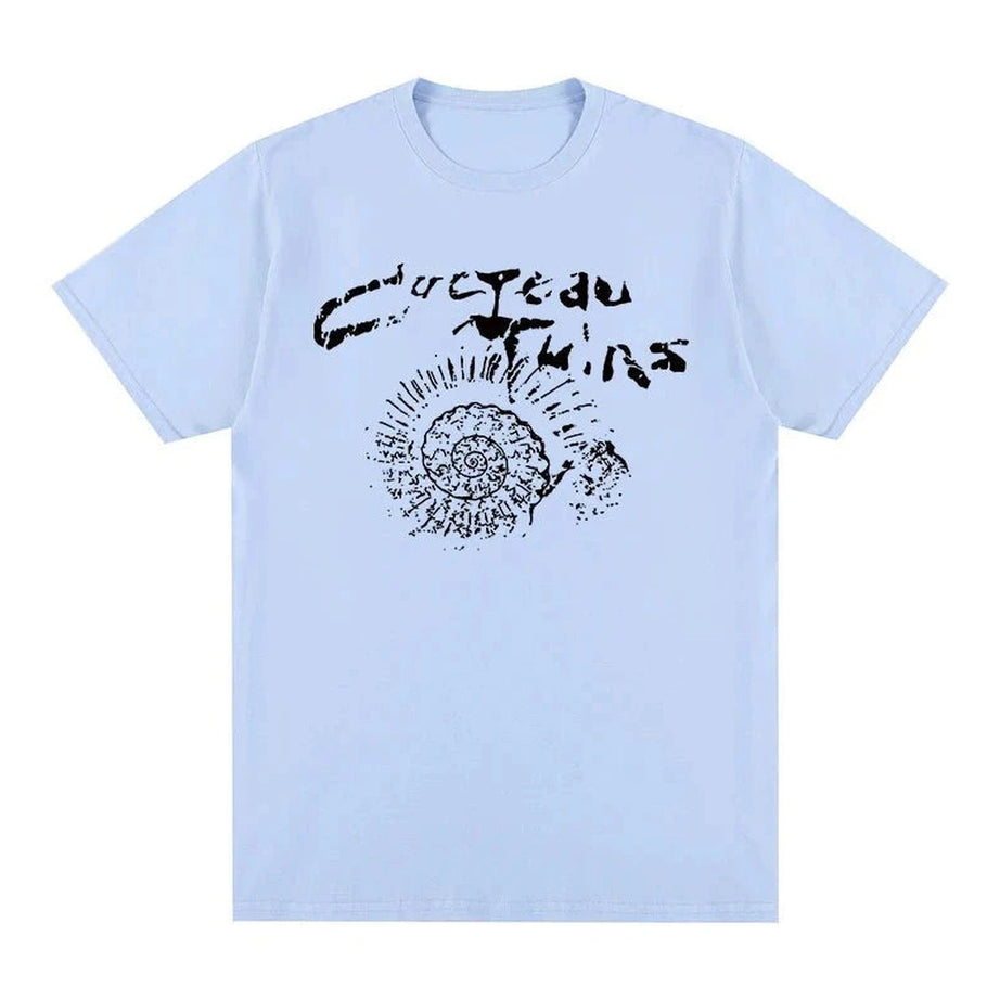 Y2k Cocteau Twins Cotton Graphic T-shirt