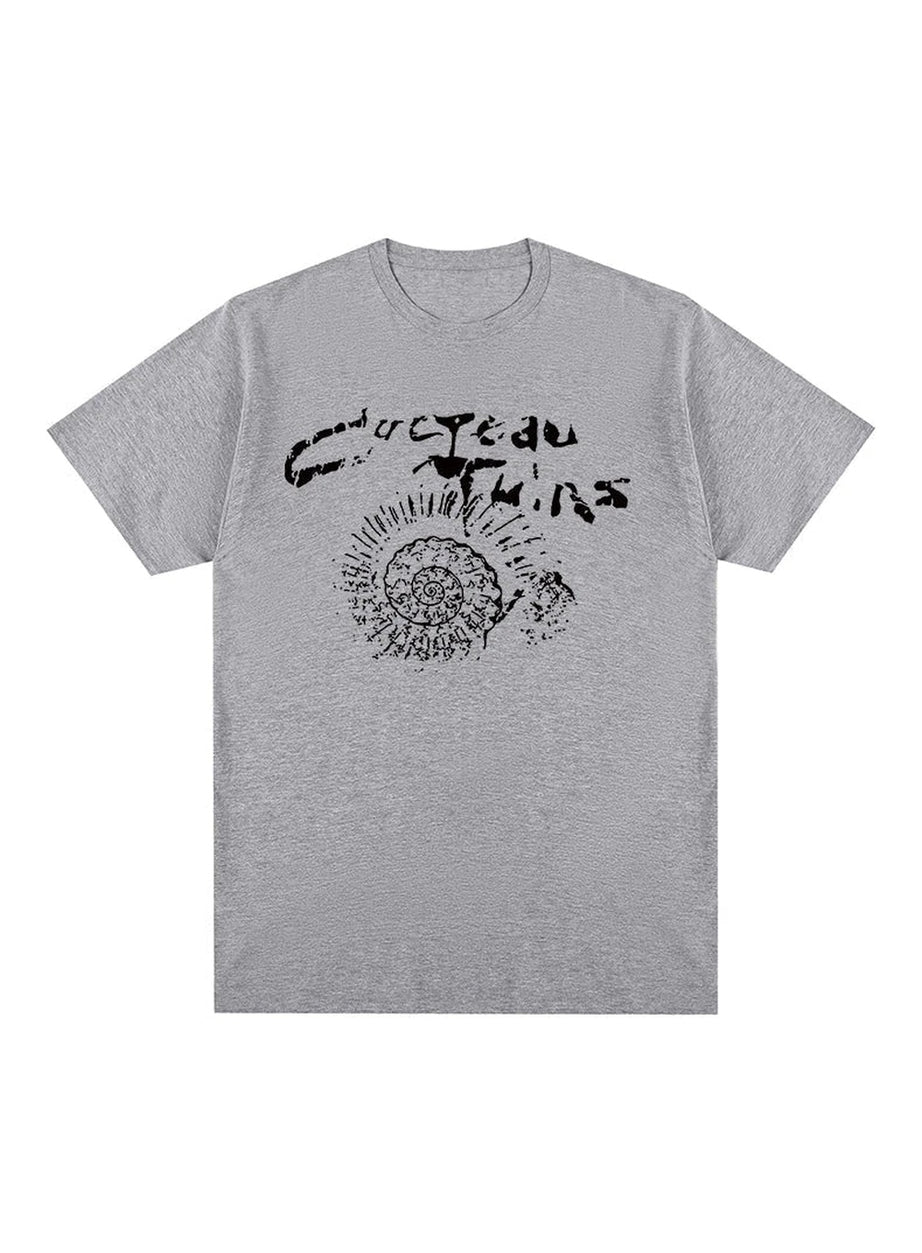 Y2k Cocteau Twins Cotton Graphic T-shirt