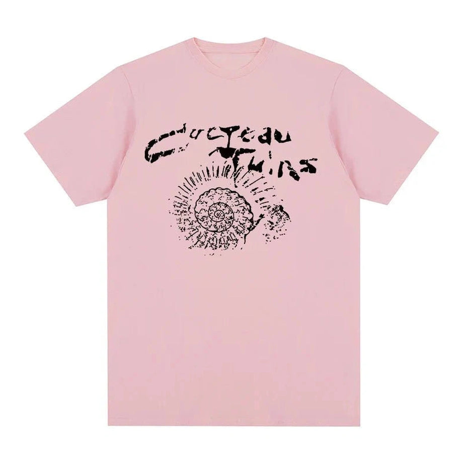 Y2k Cocteau Twins Cotton Graphic T-shirt