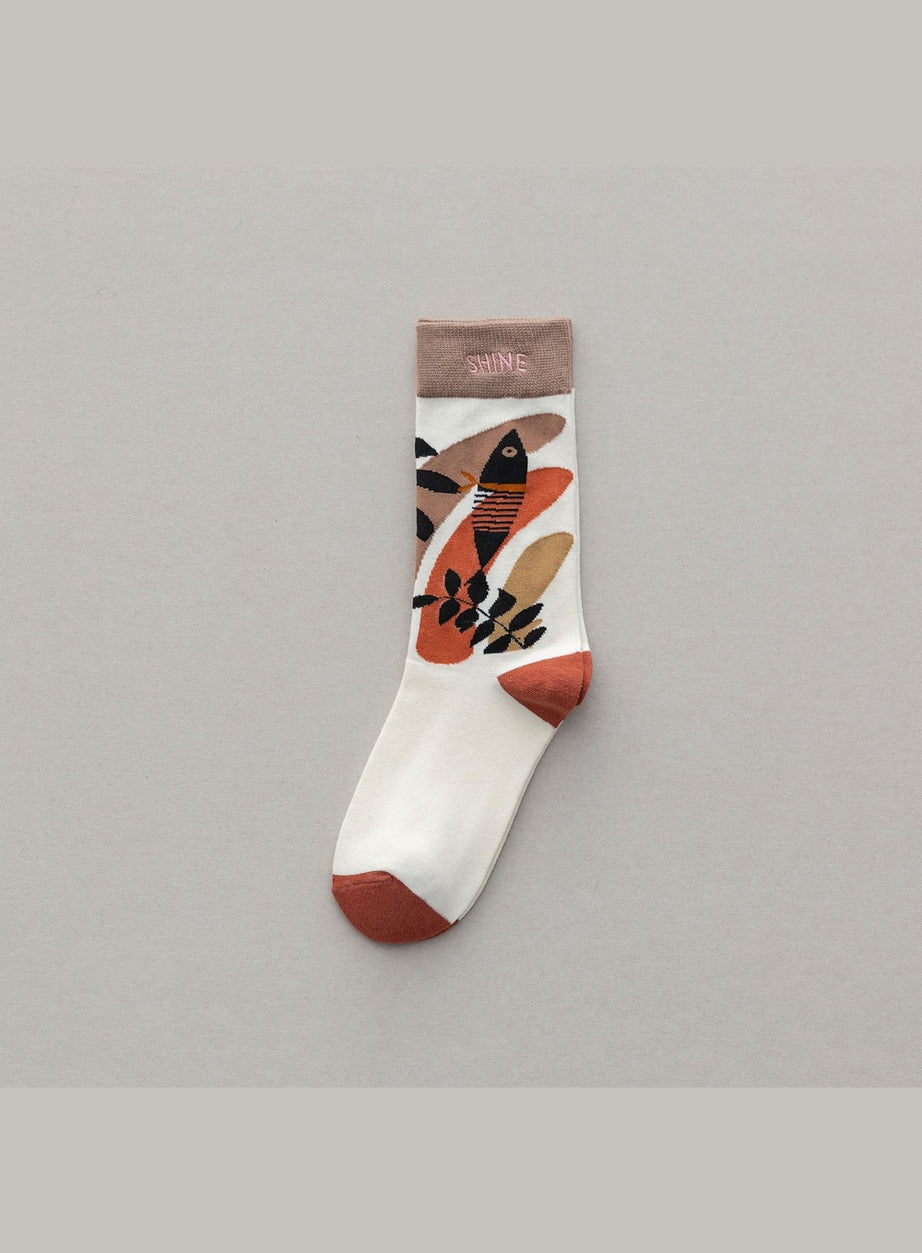 Y2k Colorful Cartoon Creative Socks