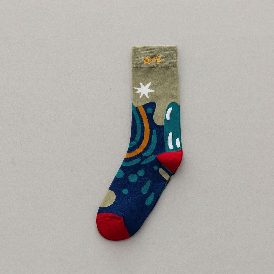 Y2k Colorful Cartoon Creative Socks