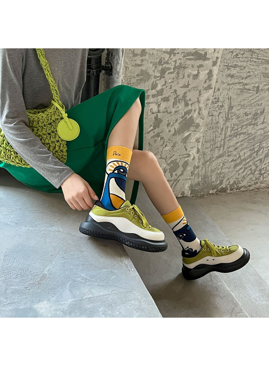 Y2k Colorful Cartoon Creative Socks