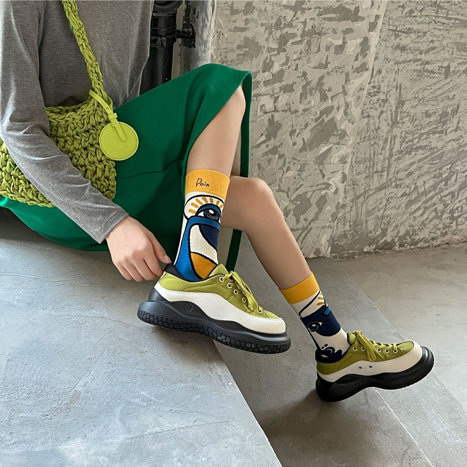 Y2k Colorful Cartoon Creative Socks