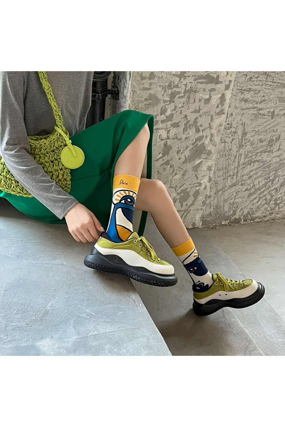 Y2k Colorful Cartoon Creative Socks