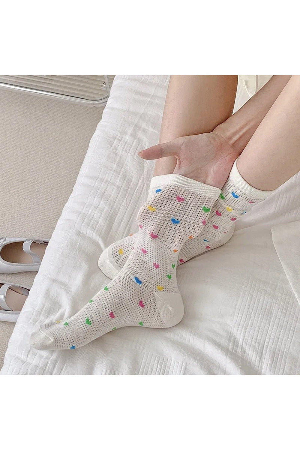 Y2k Colorful Dots Crew Socks