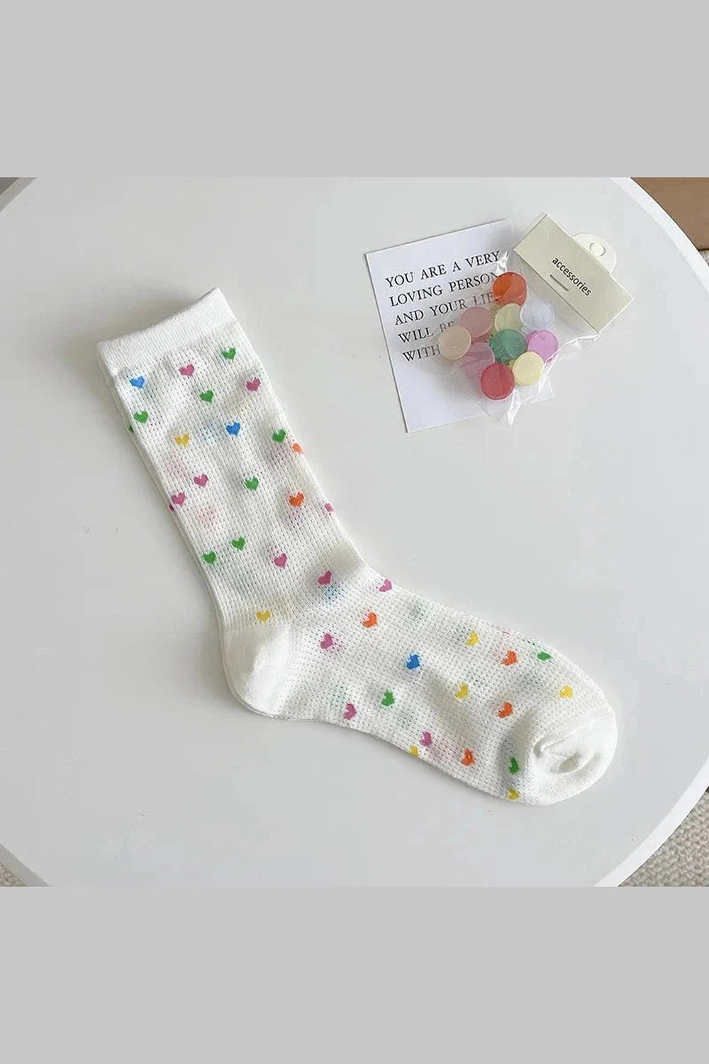 Y2k Colorful Dots Crew Socks