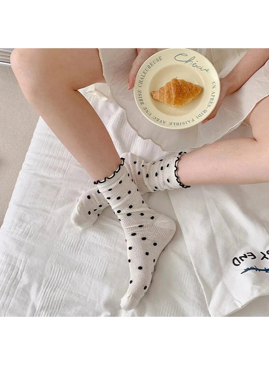 Y2k Colorful Dots Crew Socks