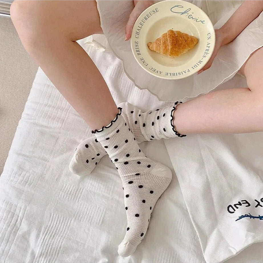 Y2k Colorful Dots Crew Socks