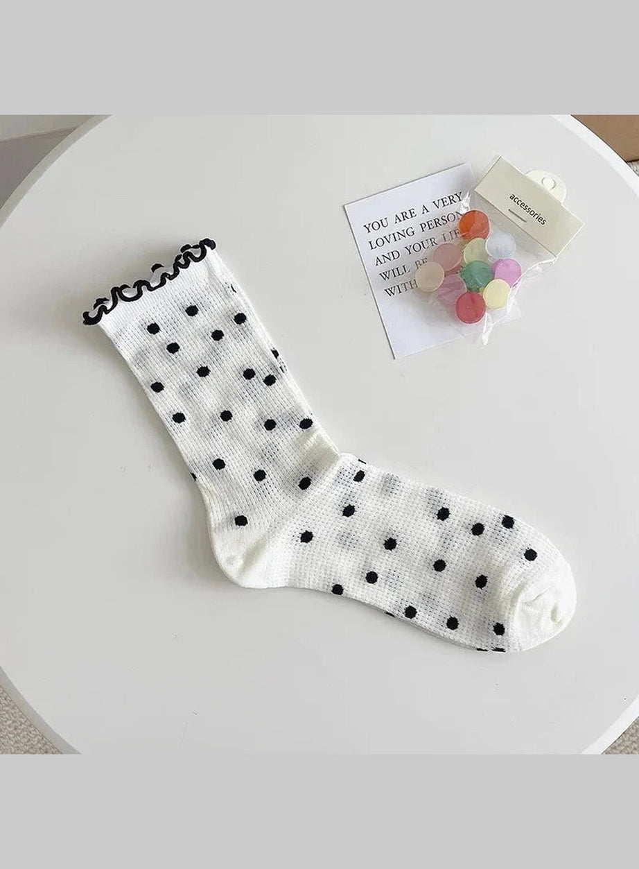 Y2k Colorful Dots Crew Socks