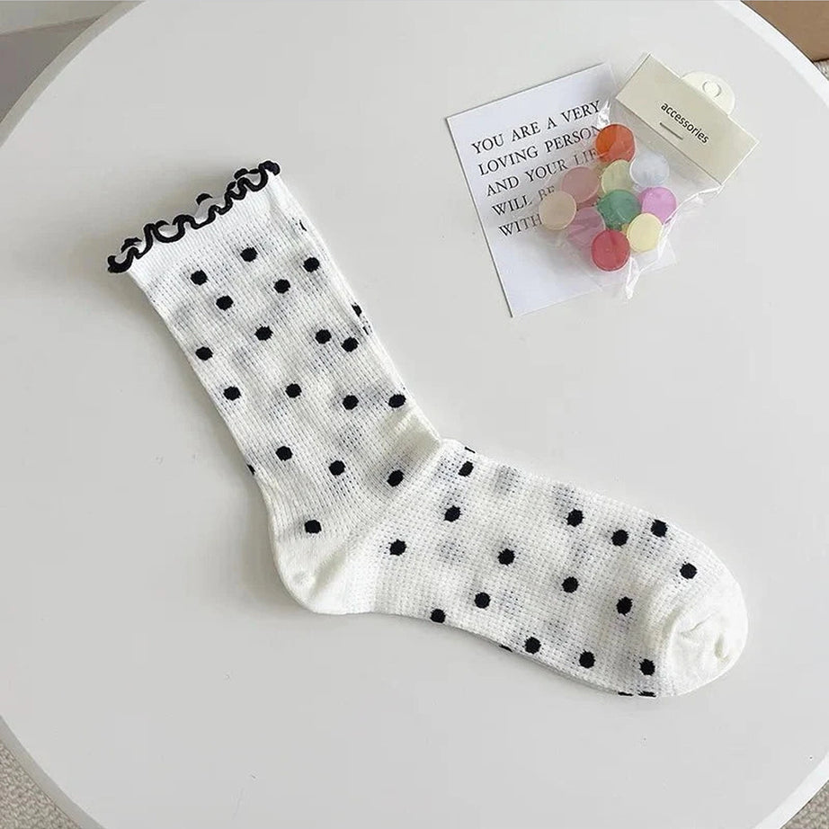 Y2k Colorful Dots Crew Socks