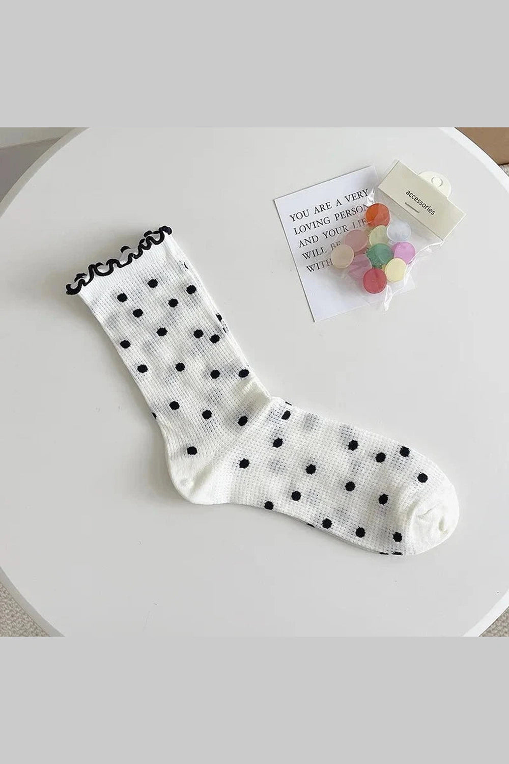 Y2k Colorful Dots Crew Socks